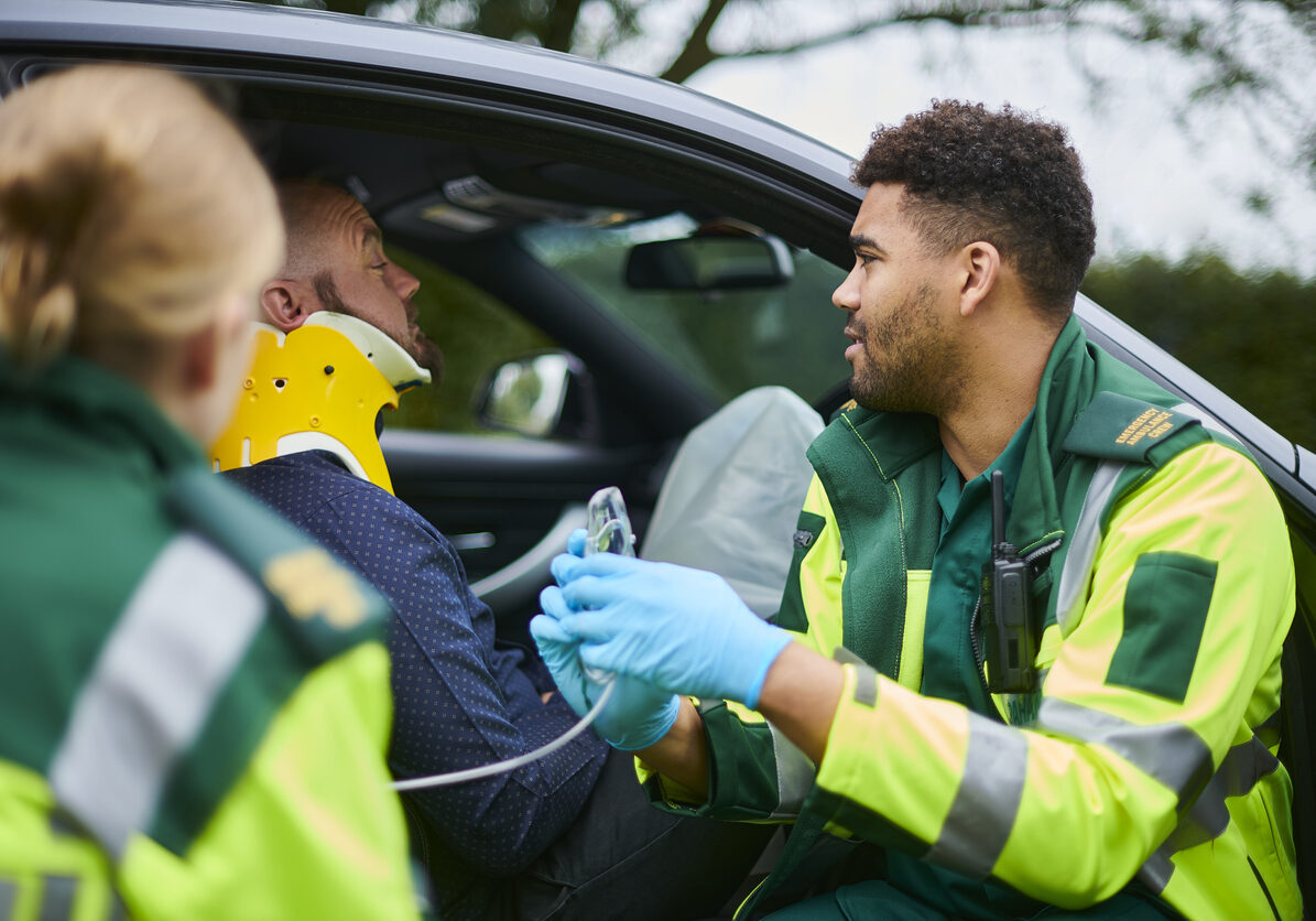 emergency ambulance crew